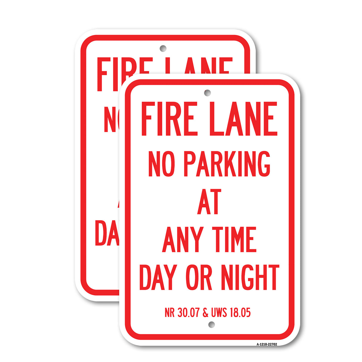 Wisconsin Fire Lane No Parking at Anytime Day or Night