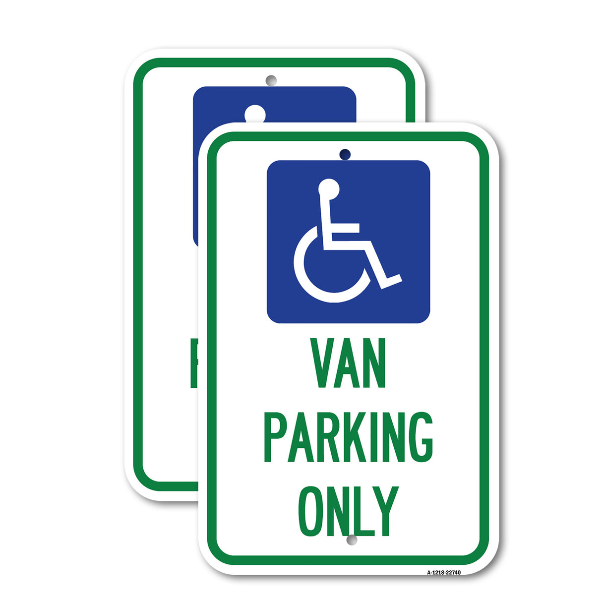 Van Parking Only (With Handicap Symbol)