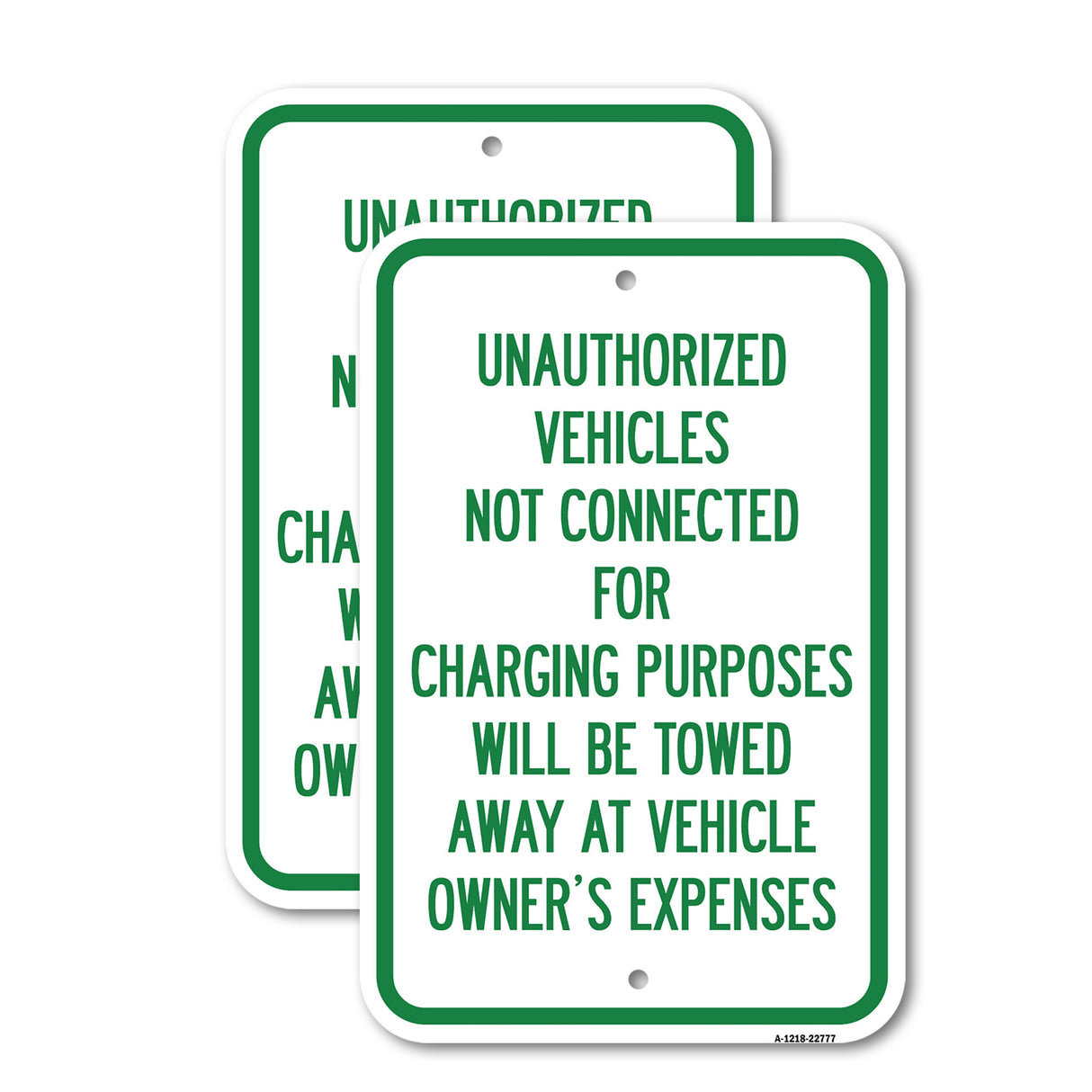 Unauthorized Vehicles Not Connected for Charging Purpose Will Be Towed
