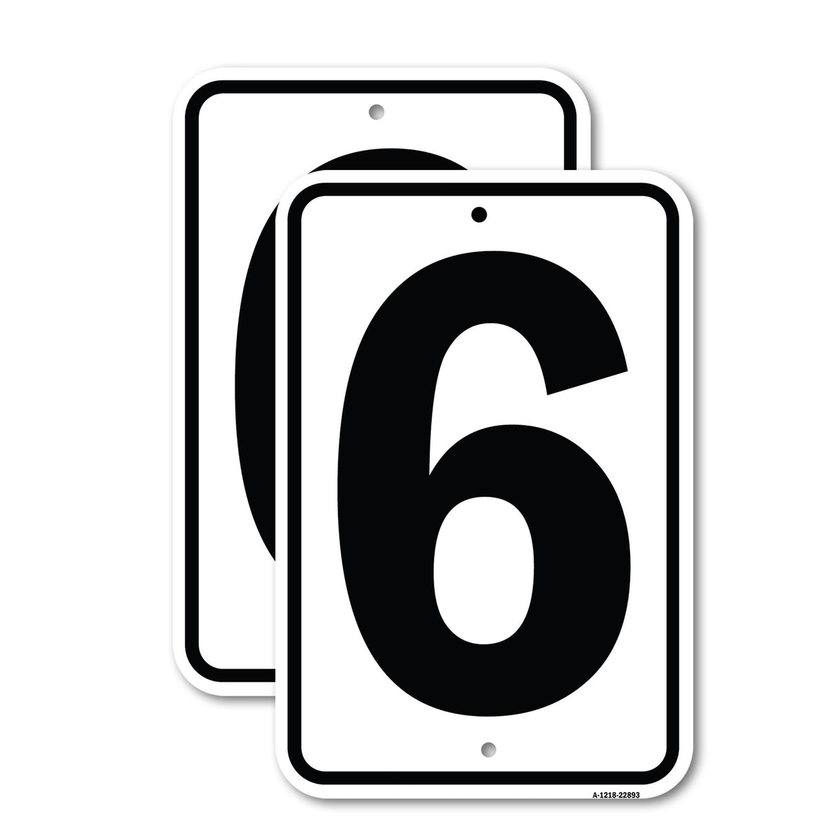 Sign with Number 6