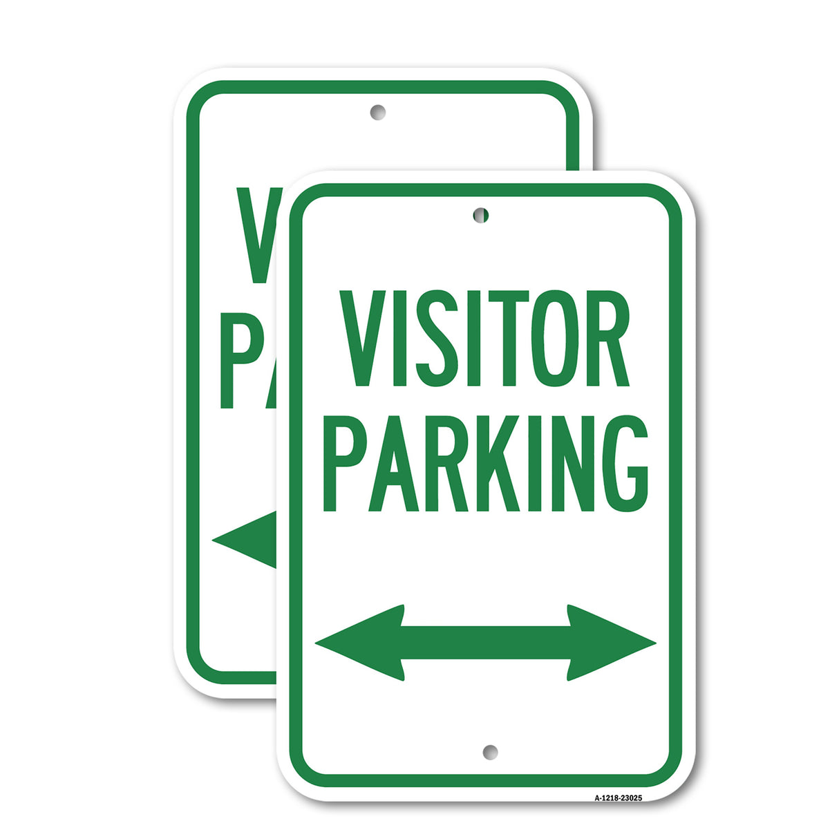 Reserved Parking Sign Visitor Parking (Arrow Pointing Left and Right)