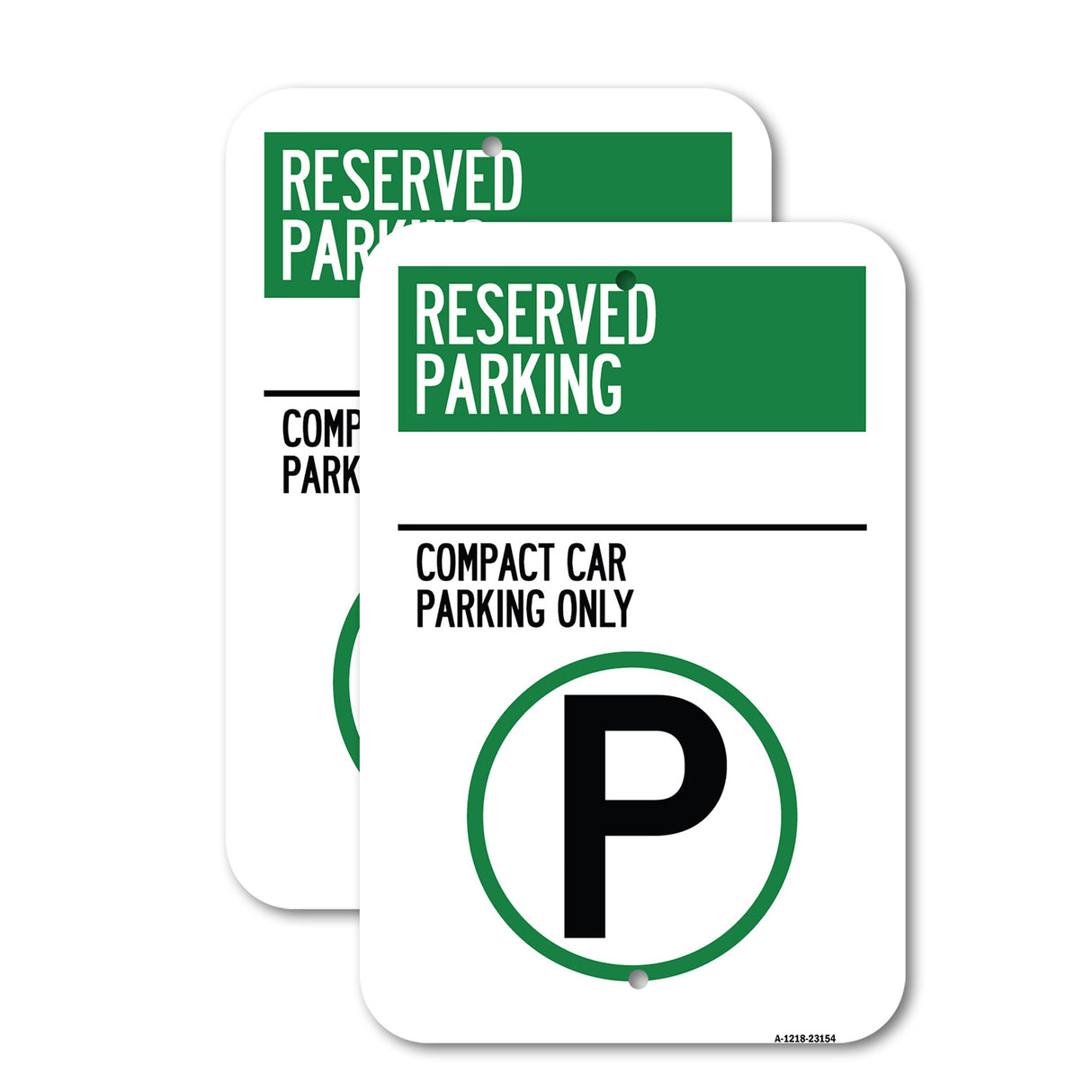 Reserved Parking - Compact Car Parking Only (With Parking Symbol)
