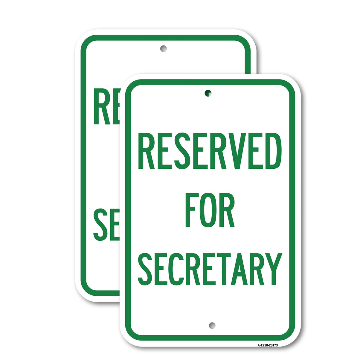 Reserved for Secretary