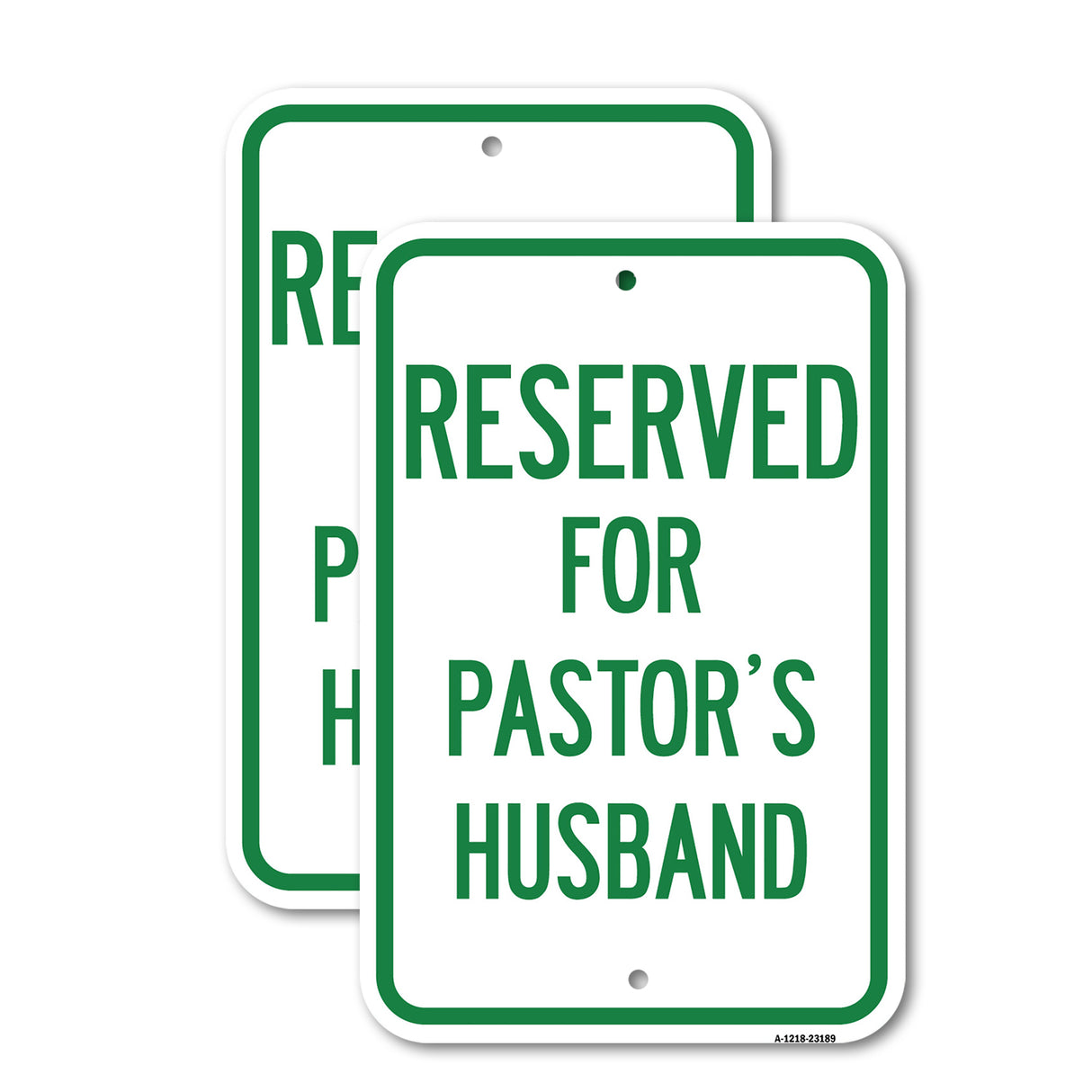 Reserved for Pastor's Husband