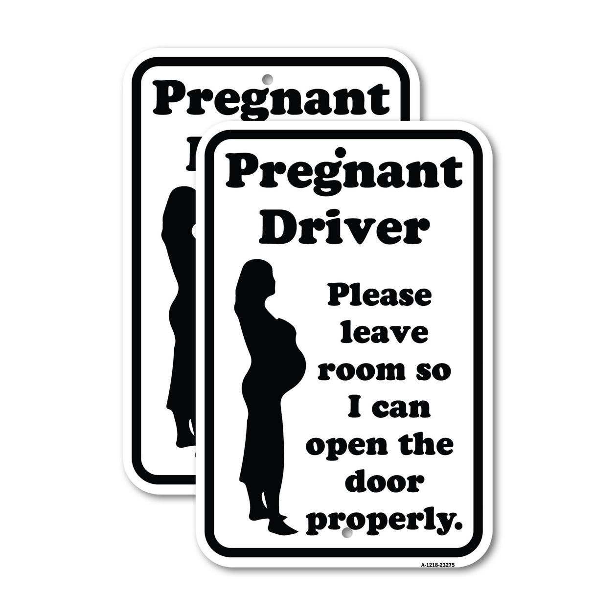 Pregnant Driver - Please Leave Room So I Can Open the Door Properly (With Graphic)