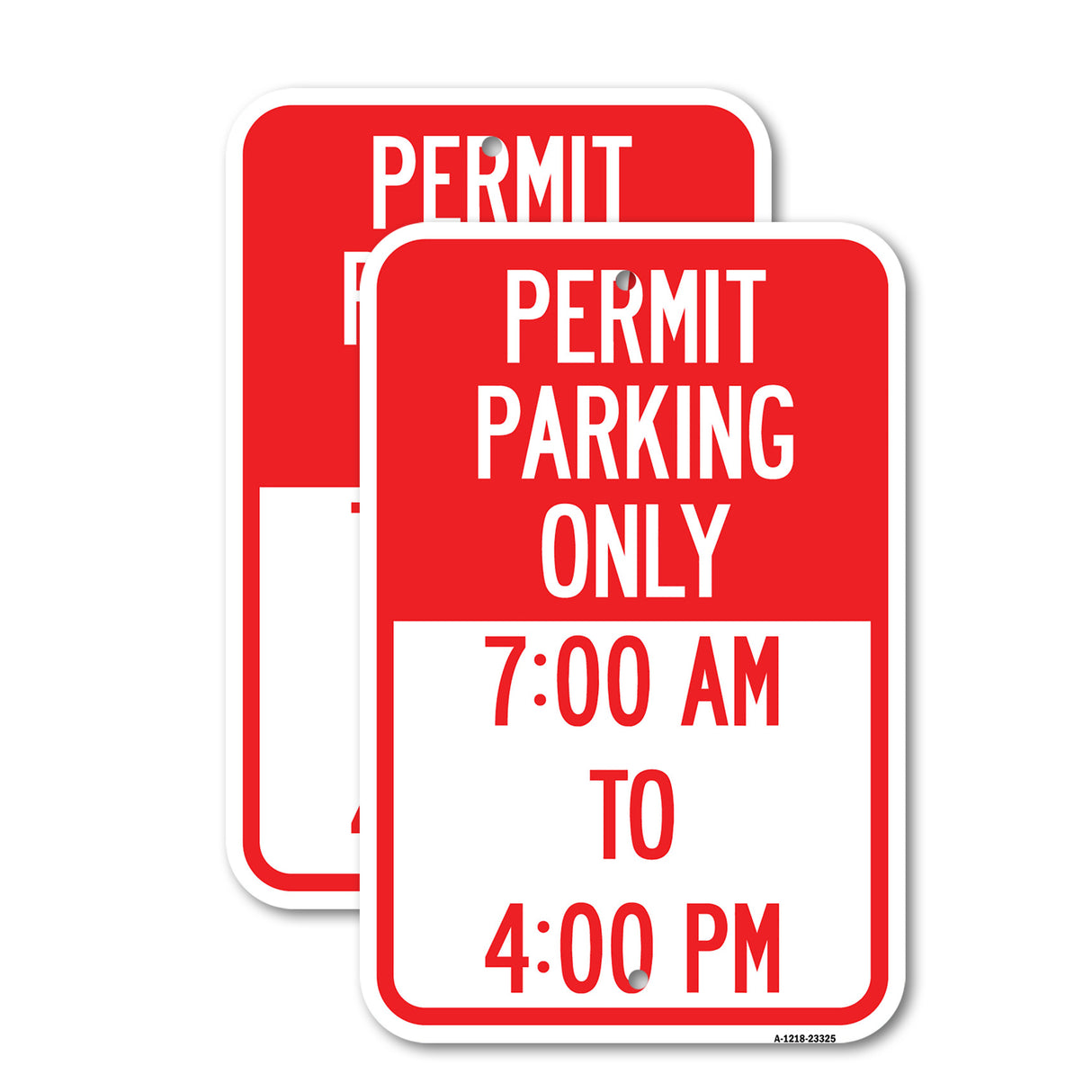 Permit Parking Only 7-00 Am to 4-00 Pm
