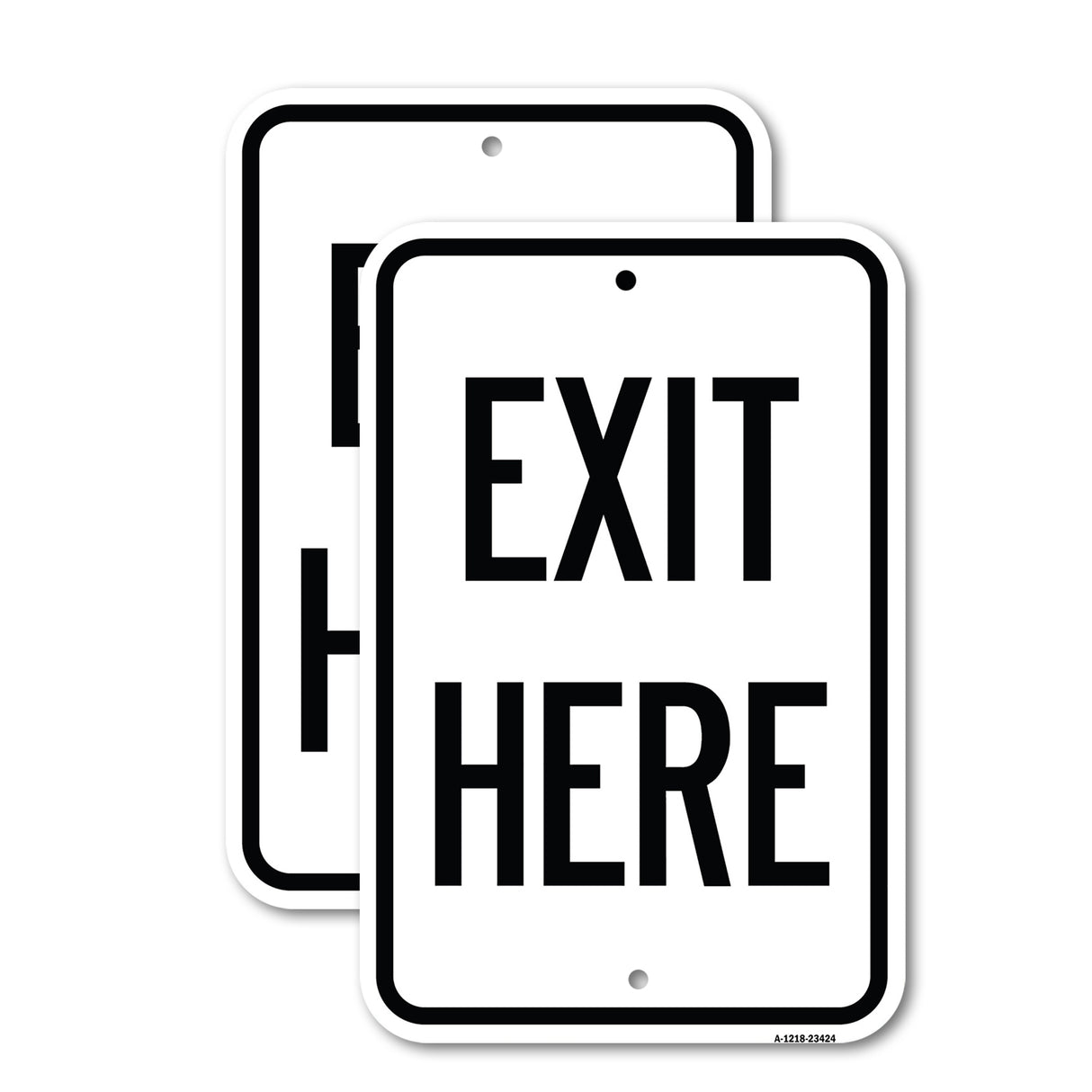 Parking Lot Sign Exit Here