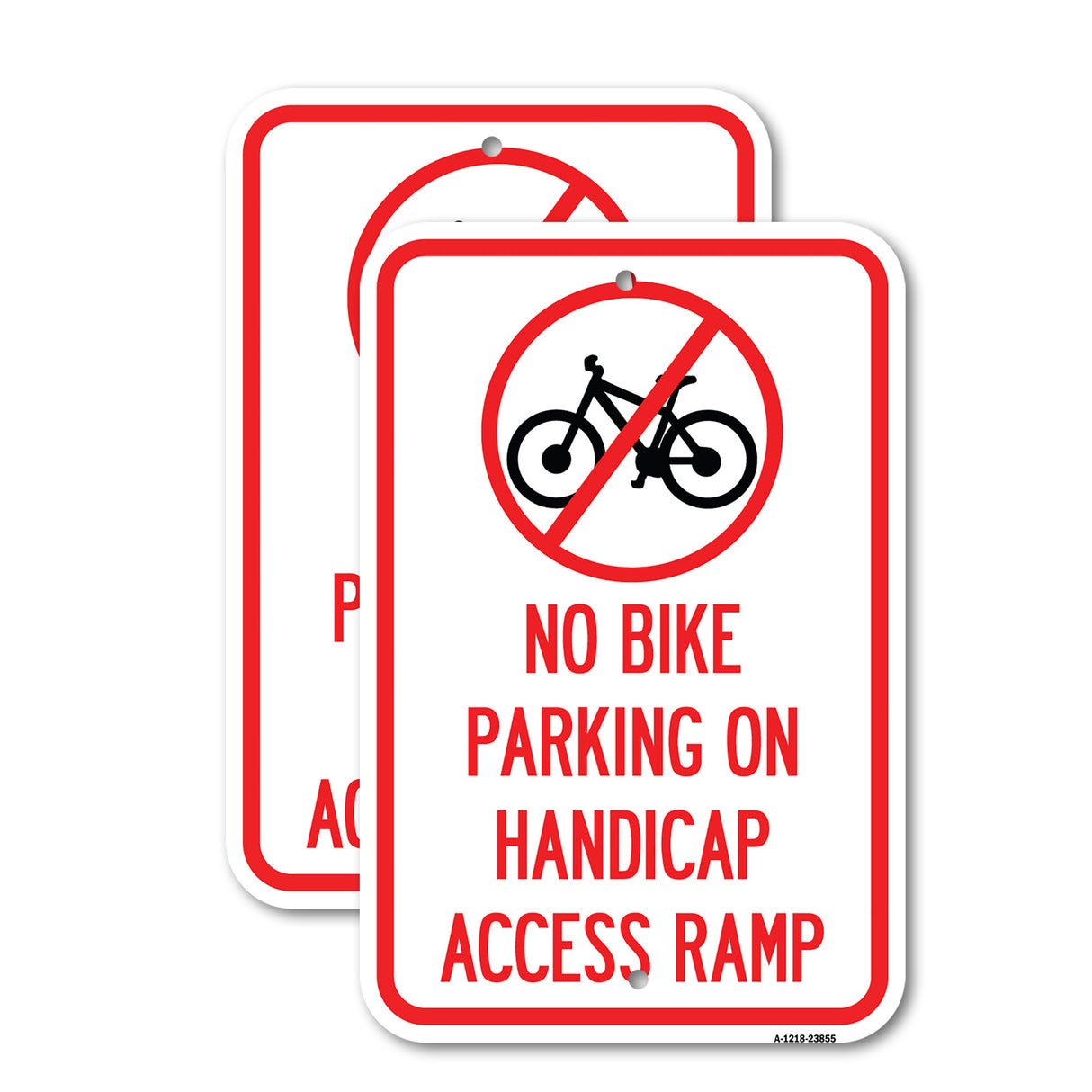 No Bike Parking on Handicap Access Ramp