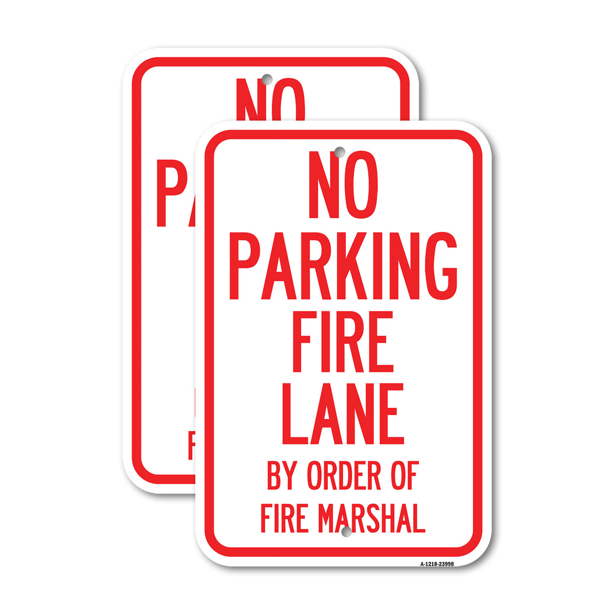 Fire Lane by Order of Fire Marshal