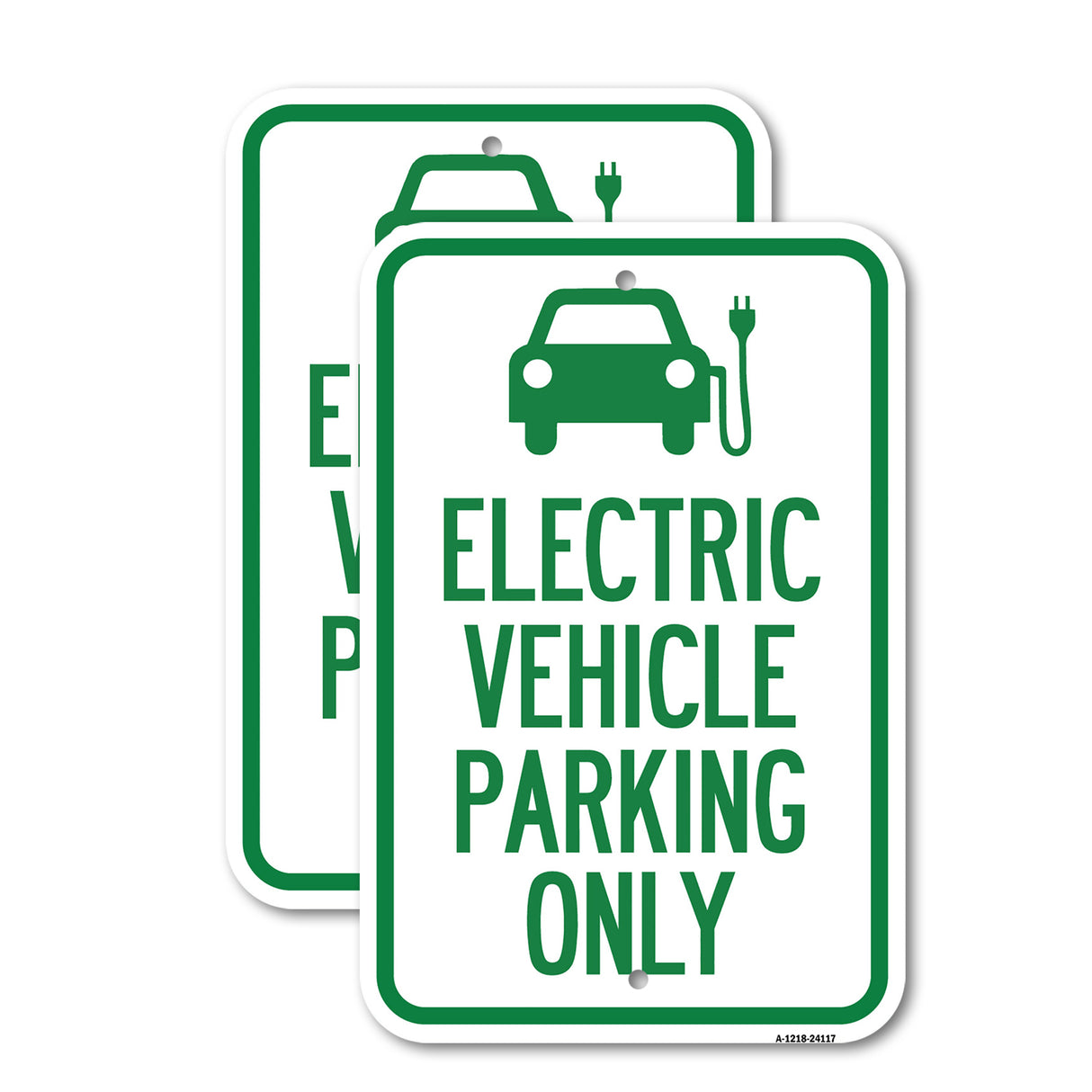 Electric Vehicle Parking Only (With Graphic)