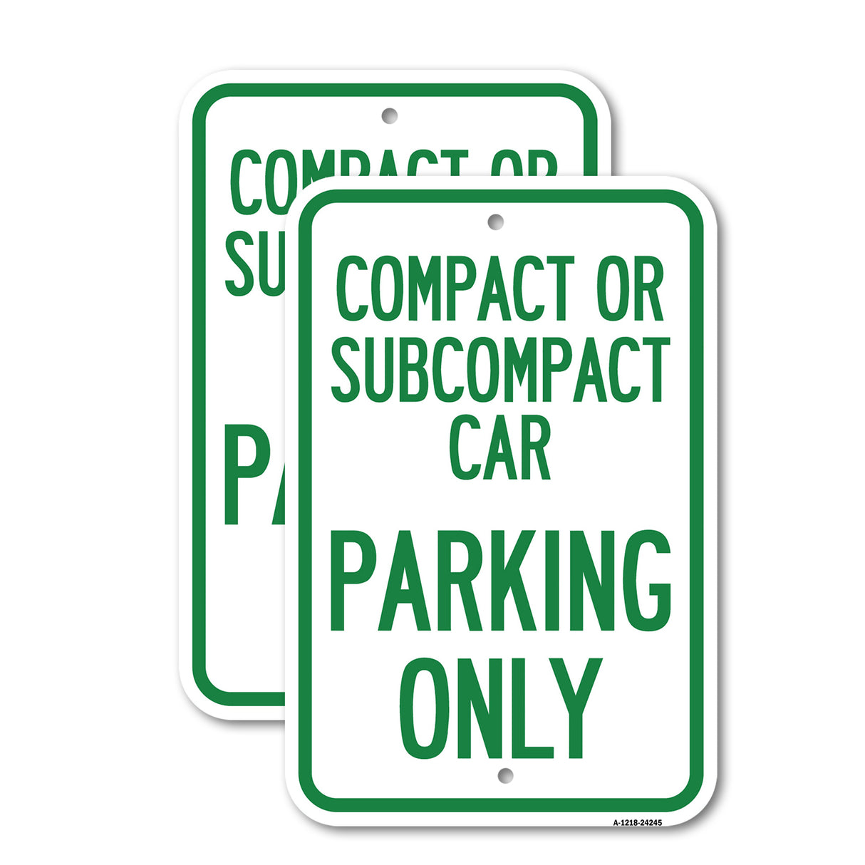 Compact or Subcompact Car Parking Only