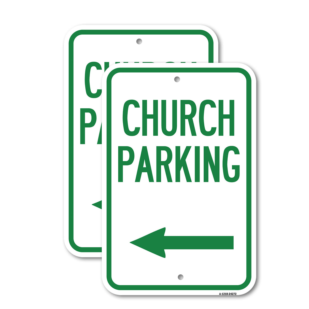 Church Parking (With Left Arrow)