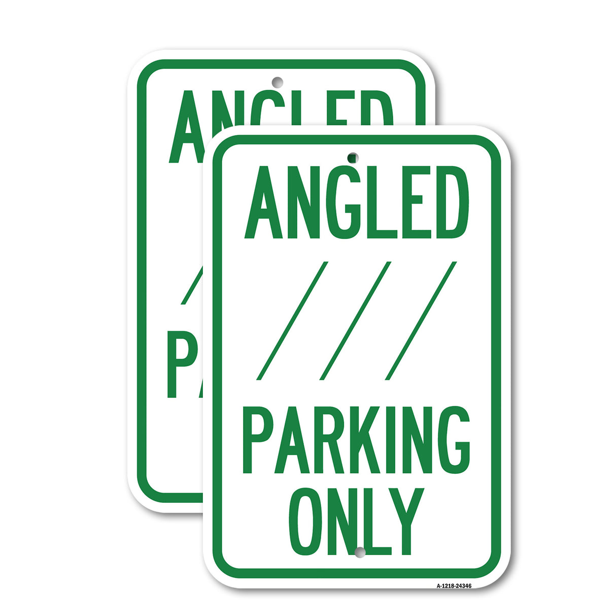 Angle Parking Only (With Bidirectional Arrow) 1