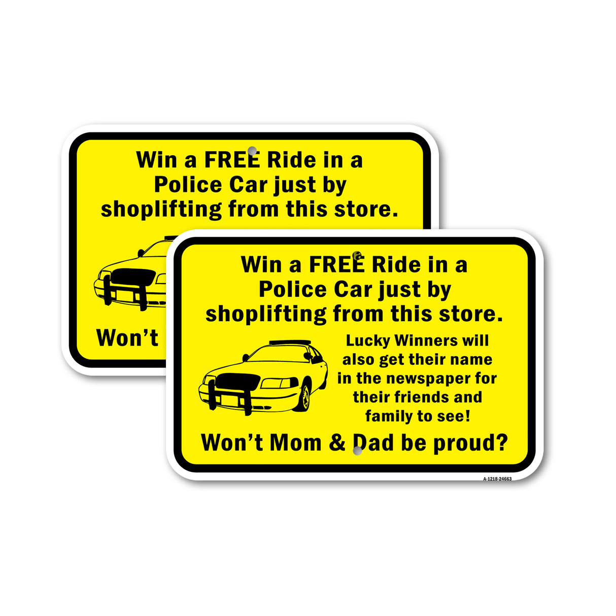 Win A Free Ride In A Police Car By Shoplifting In