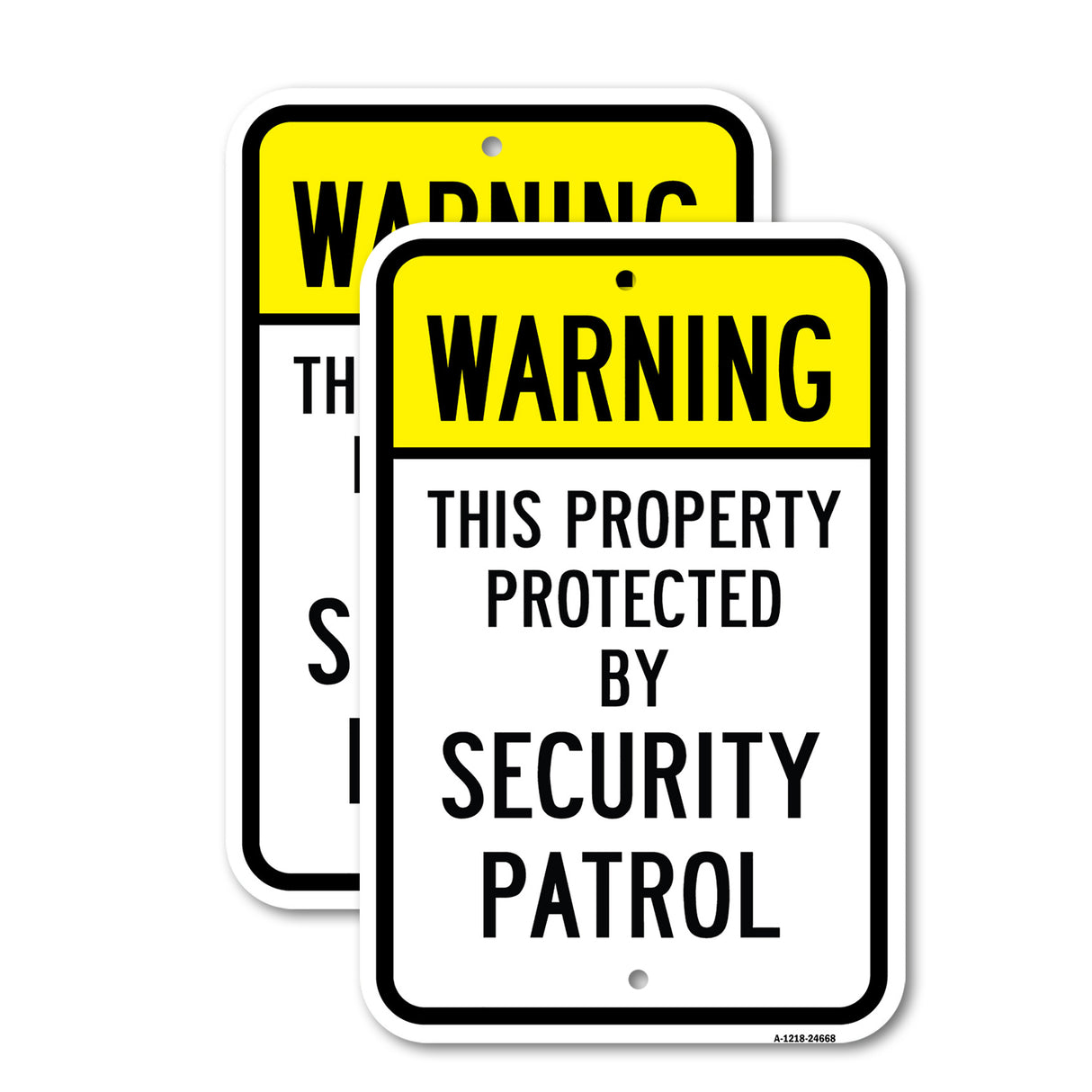 Warning This Property Protected By Security Patrol