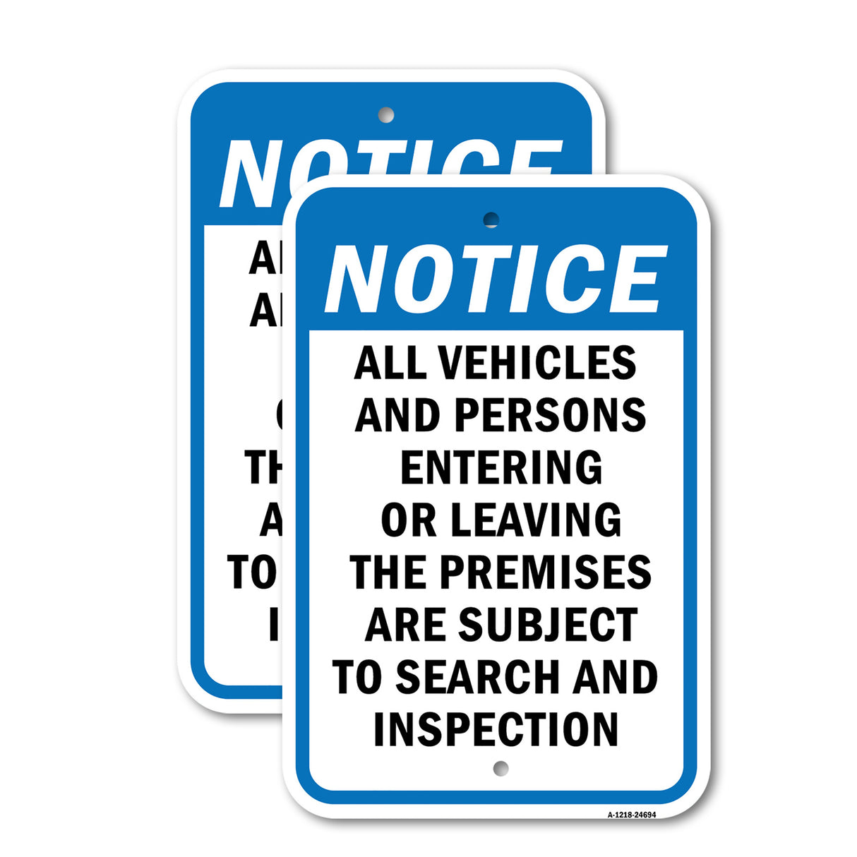 Vehicles & Persons Entering Leaving Are Subject To