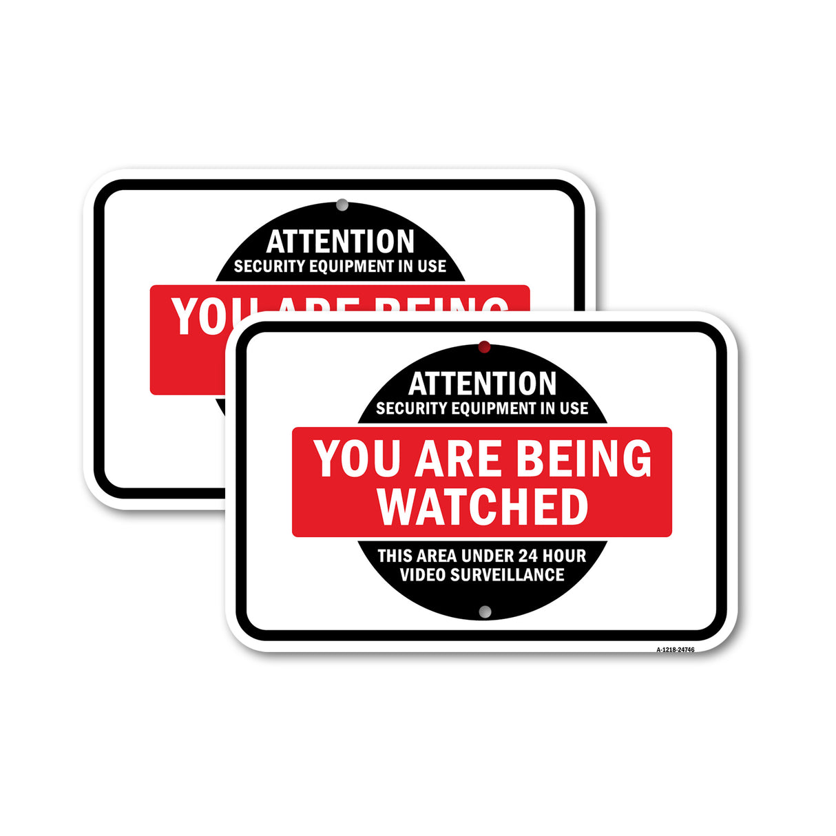 Security Equipment In Use You Are Watched Under 24