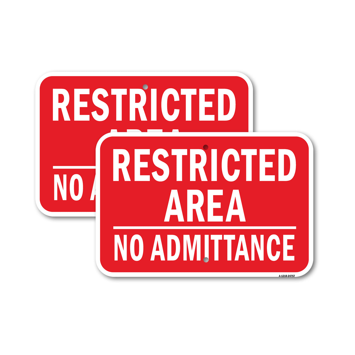 Restricted Area No Admittance Authorized Personnel