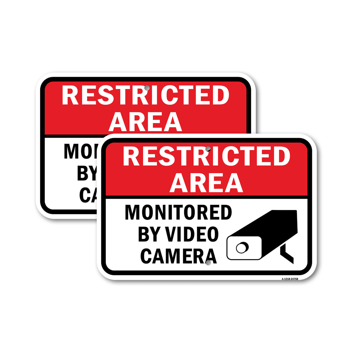 Restricted Area Monitored By Video Camera
