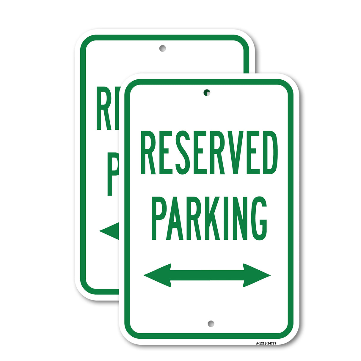 Reserved Parking With Double Arrow