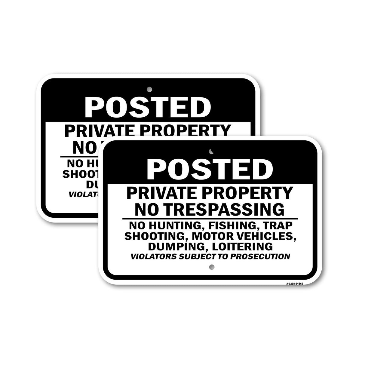Posted Private Property No Trespassing No Hunting