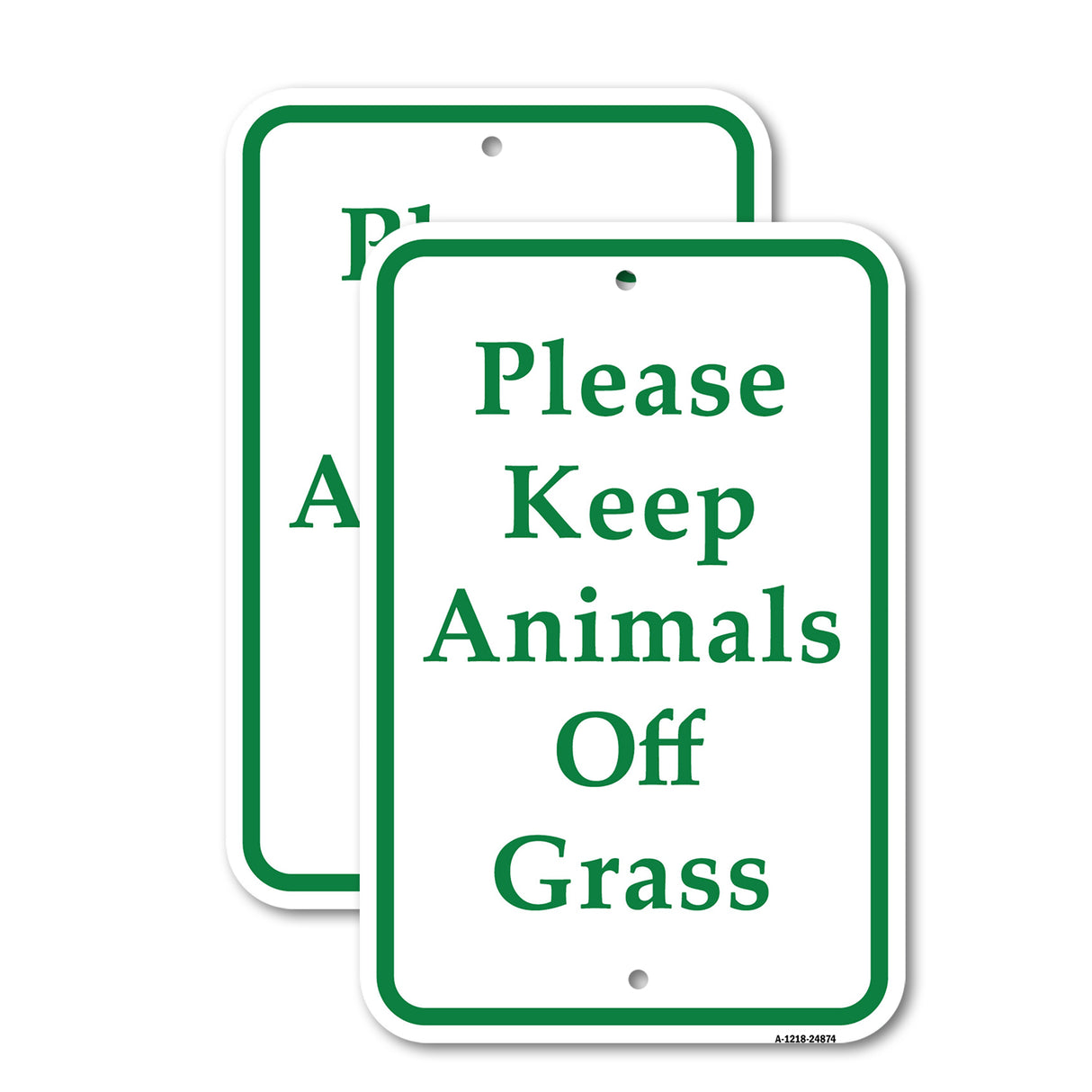 Please Keep Animals Off Grass
