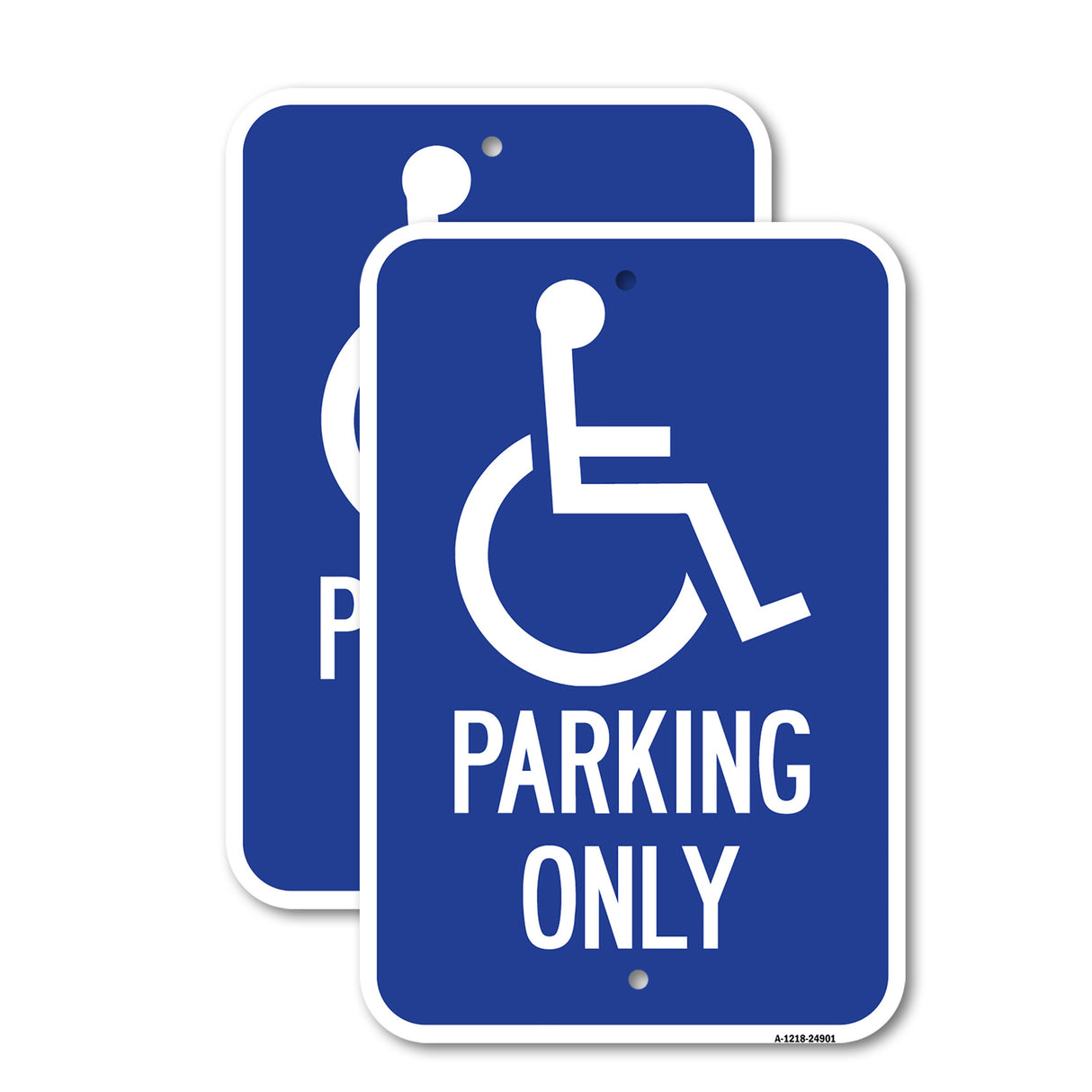 Parking Only With Handicapped Symbol