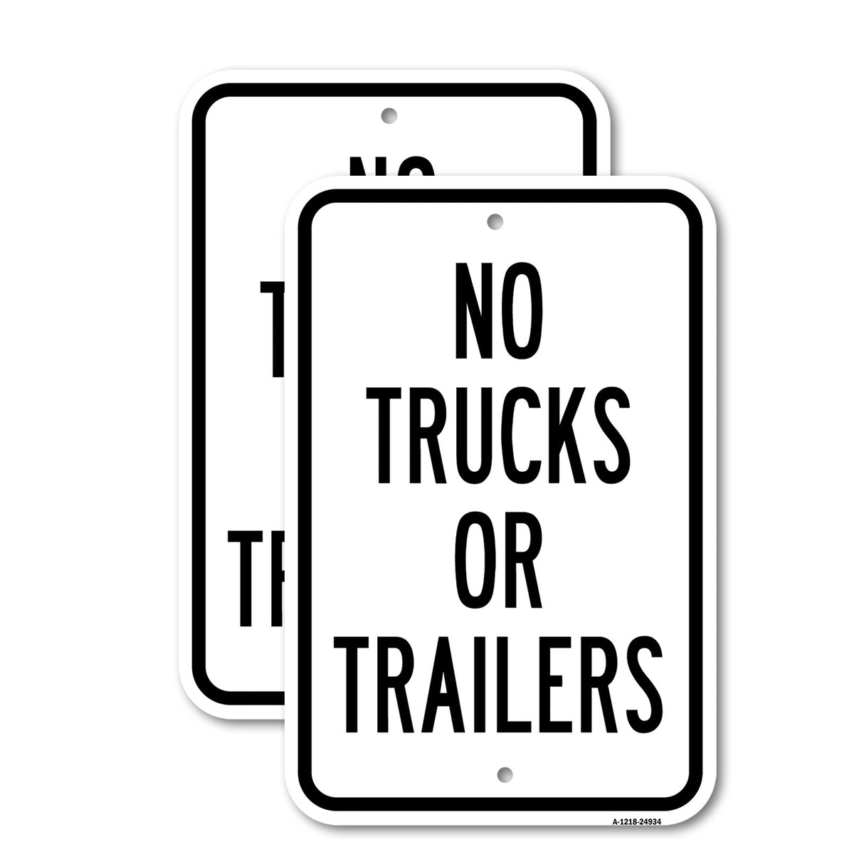 No Trucks Or Trailers