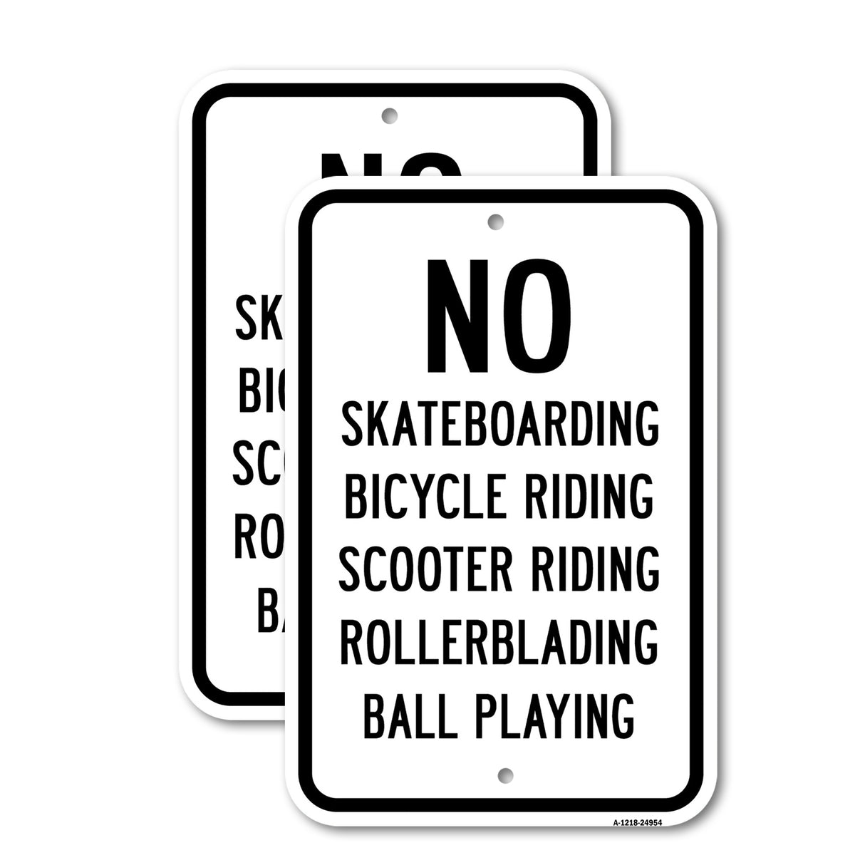No Skateboarding Bicycle Riding Scooter Riding