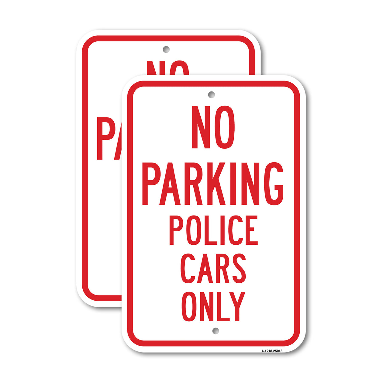No Parking Police Cars