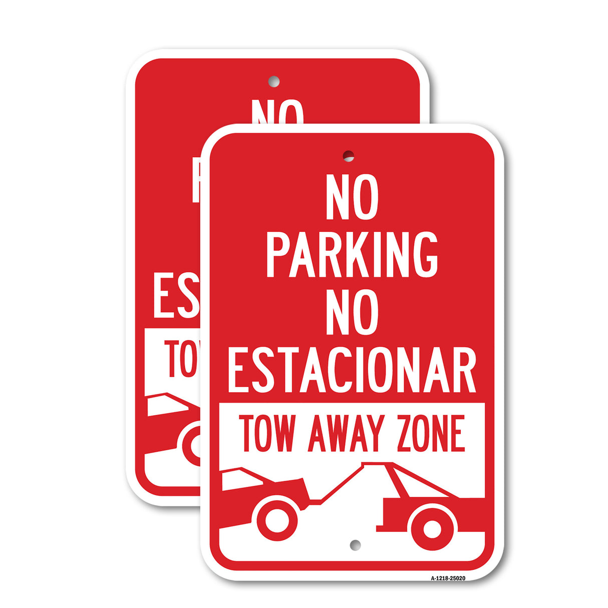 No Parking No Estacionar Tow Away Zone (With Graph