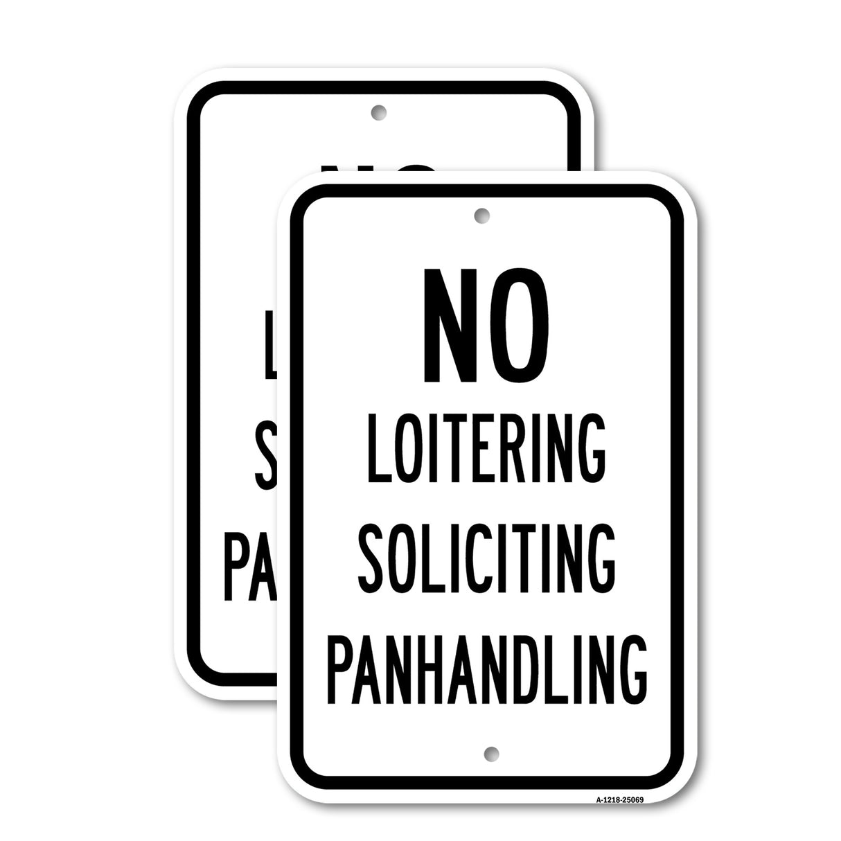 No Loitering Soliciting Panhandling
