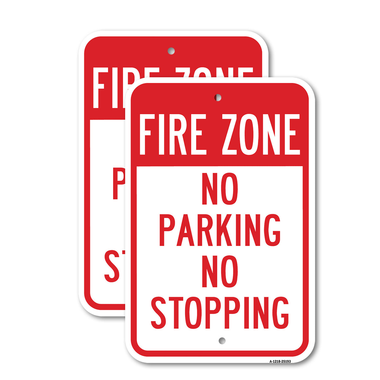 Fire Zone No Parking No Stopping