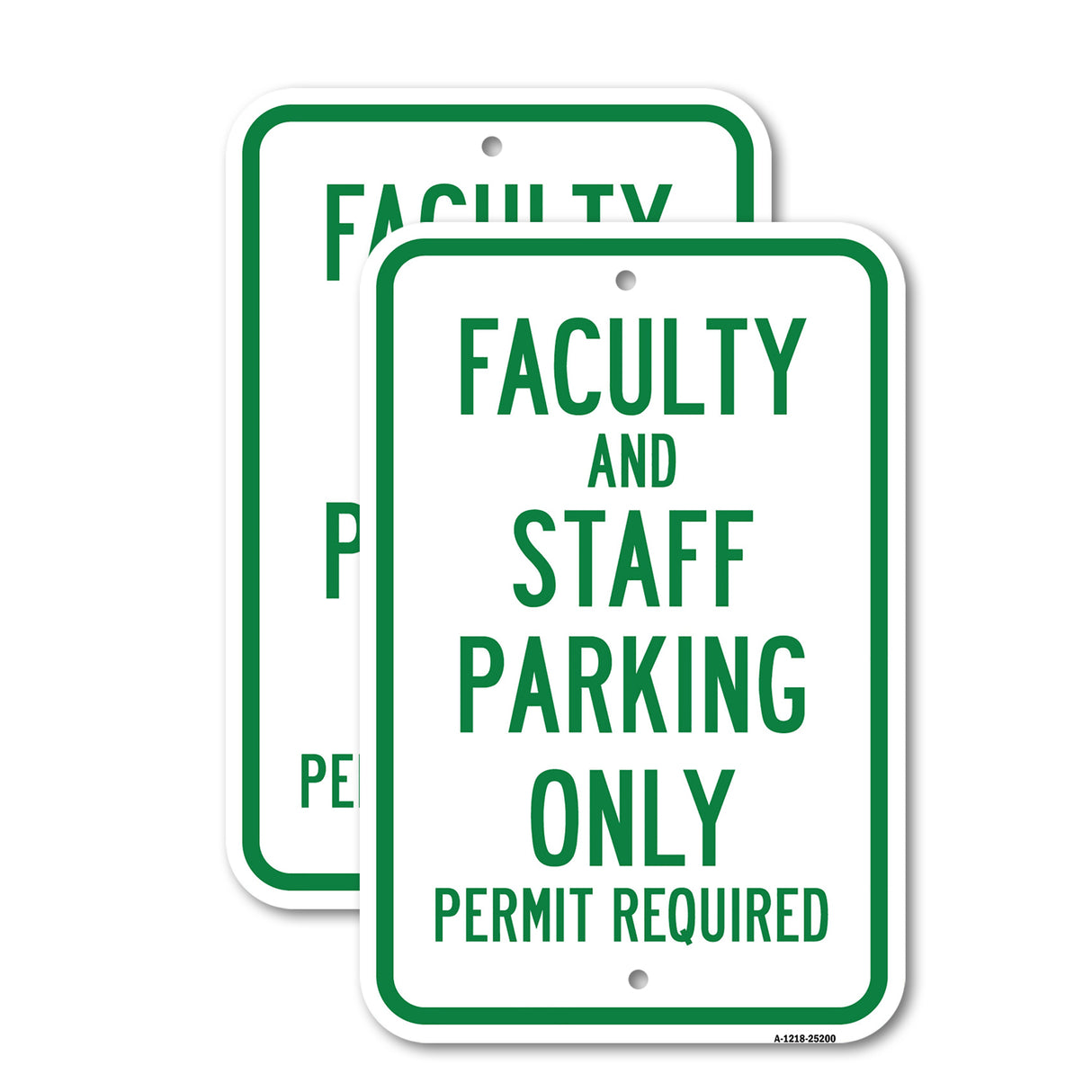 Faculty And Staff Parking Only Permit Required