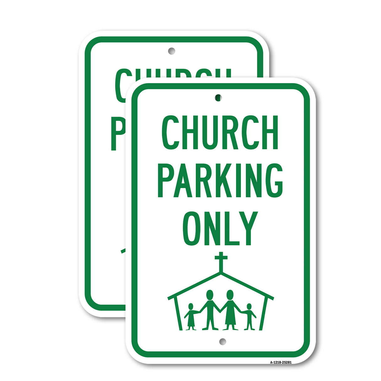 Church Parking Only (With Graphic)