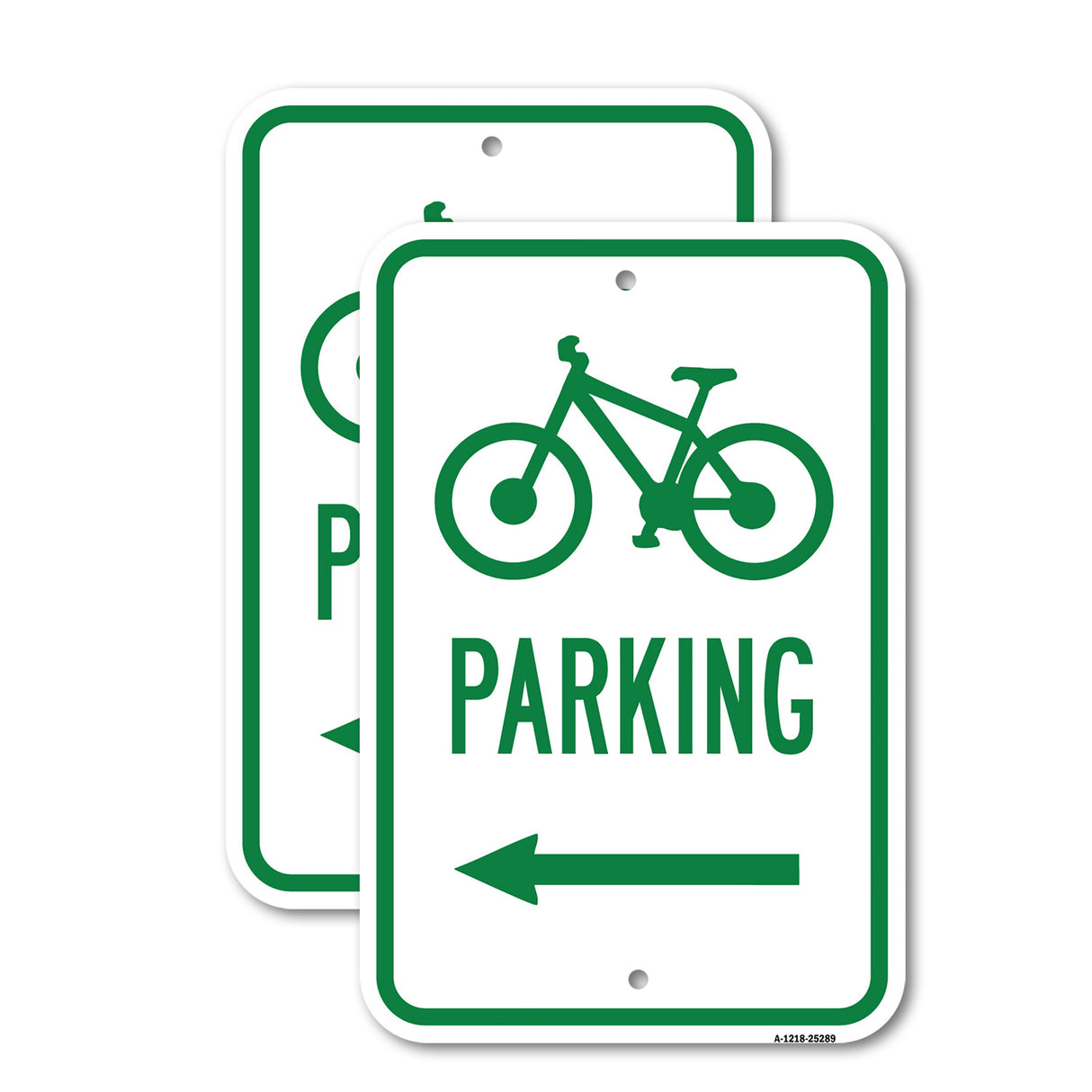 Bicycle Parking With Left Arrow