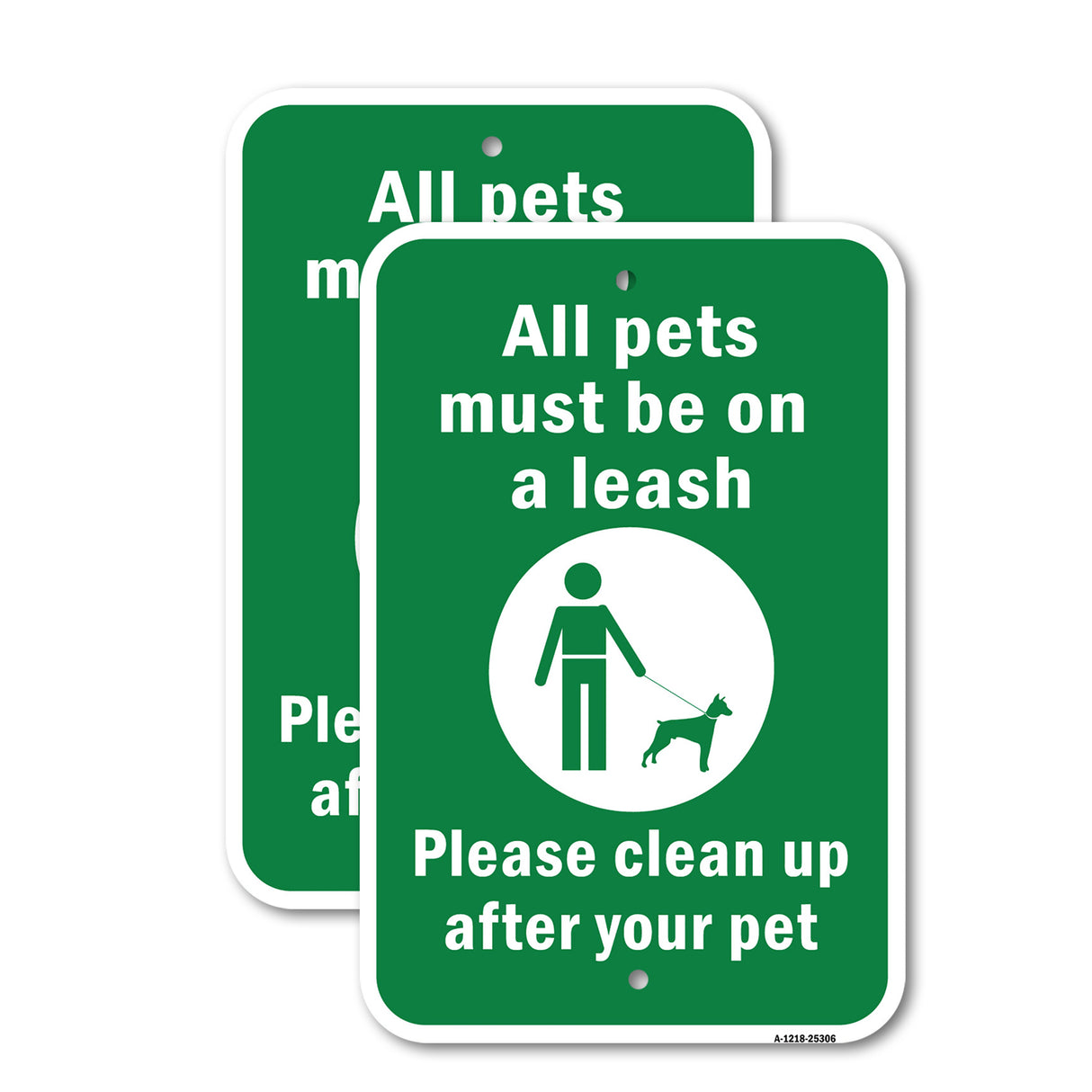 All Pets Must Be On A Leash Please Clean Up After