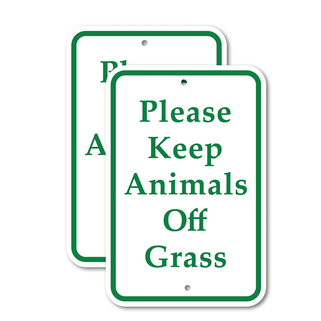 Please Keep Animals Off Grass