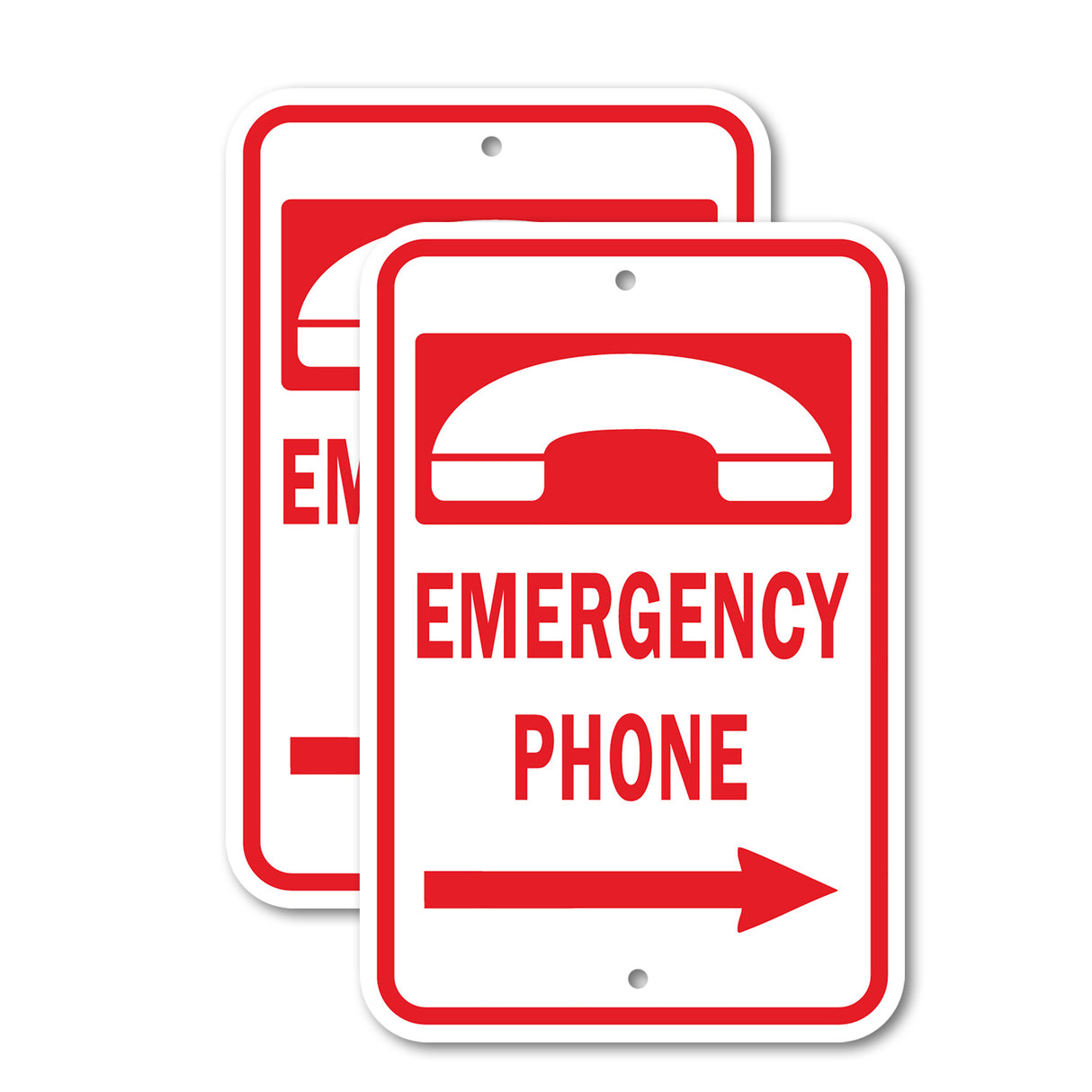 Emergency Phone w/ right arrow