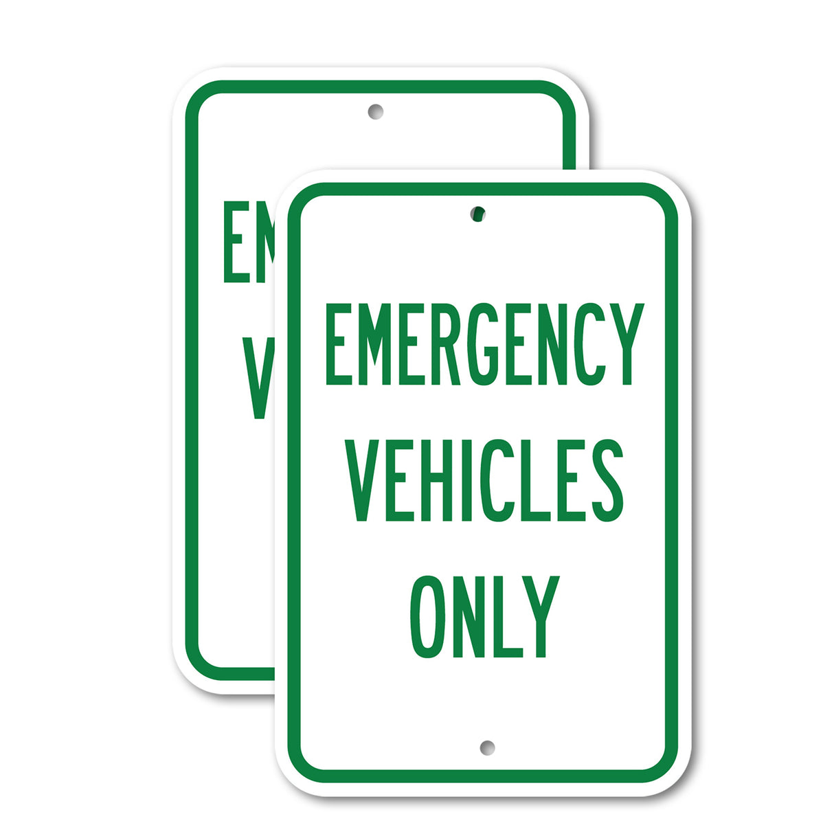 Emergency Vehicles Only Rust Proof
