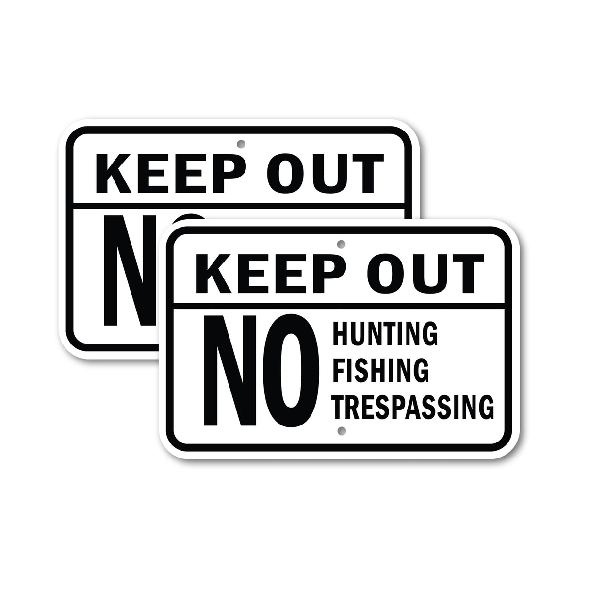 Keep Out No Hunting Fishing Trespassing