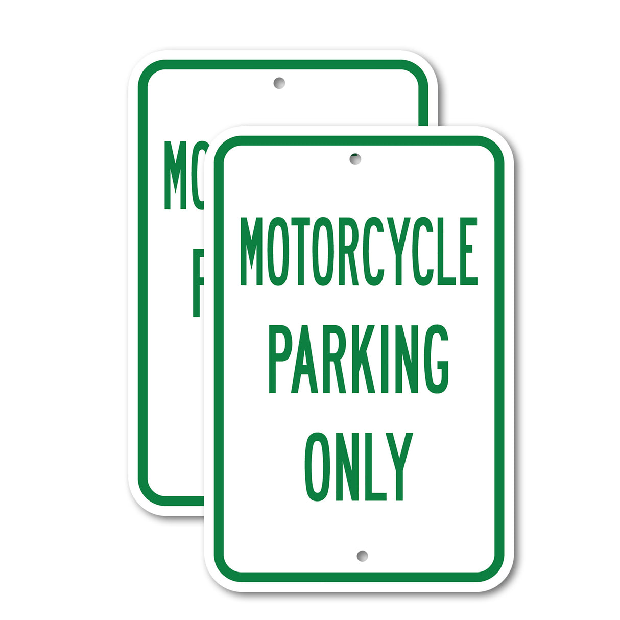 Motorcycle Parking Only Rust Proof