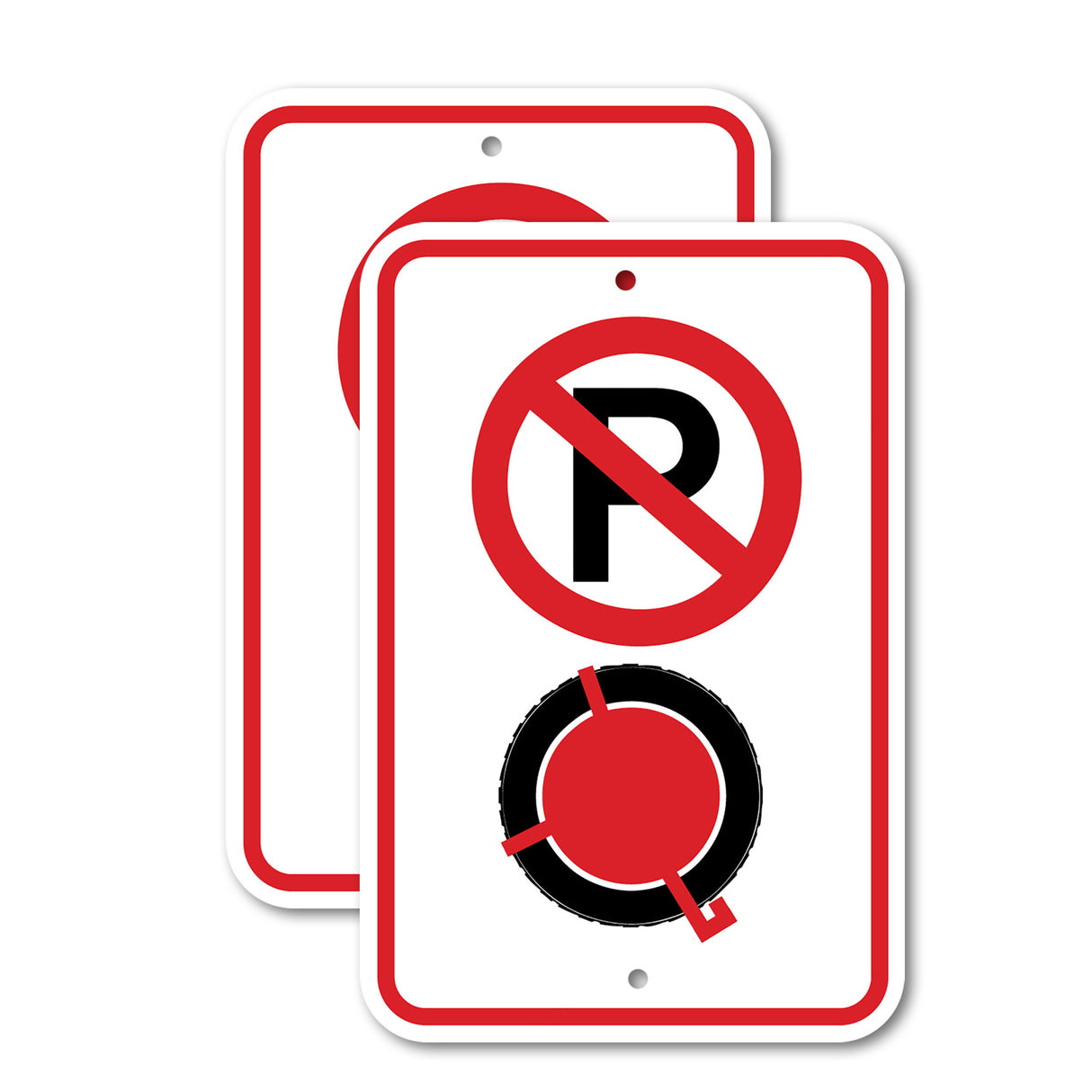 No Parking with Boot Symbol