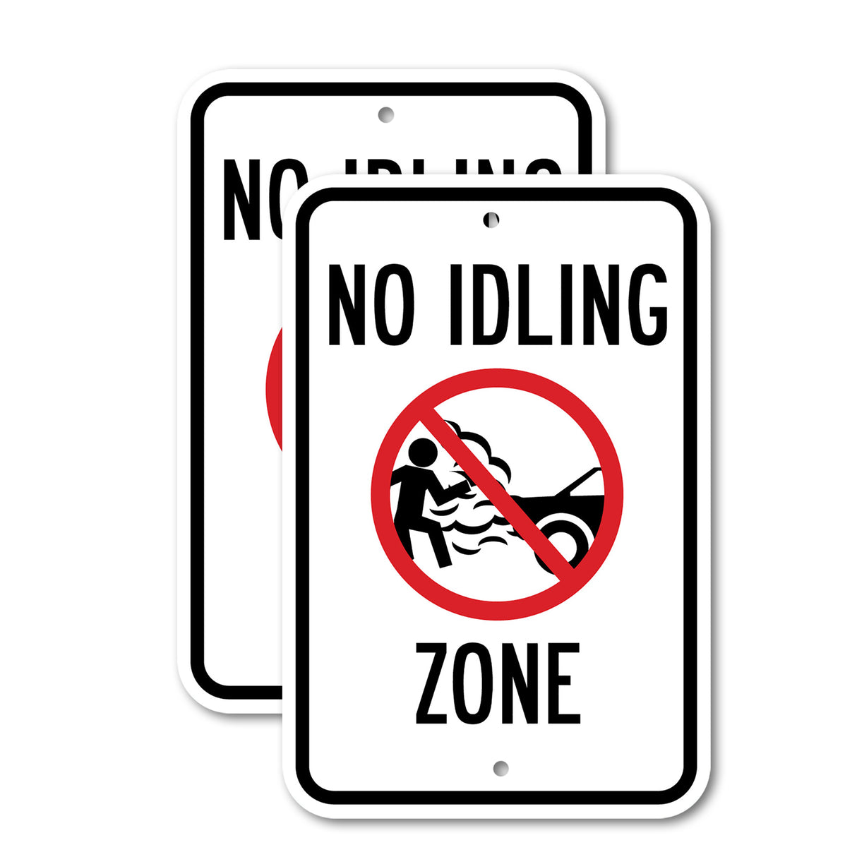 No Idling Zone Rust Proof