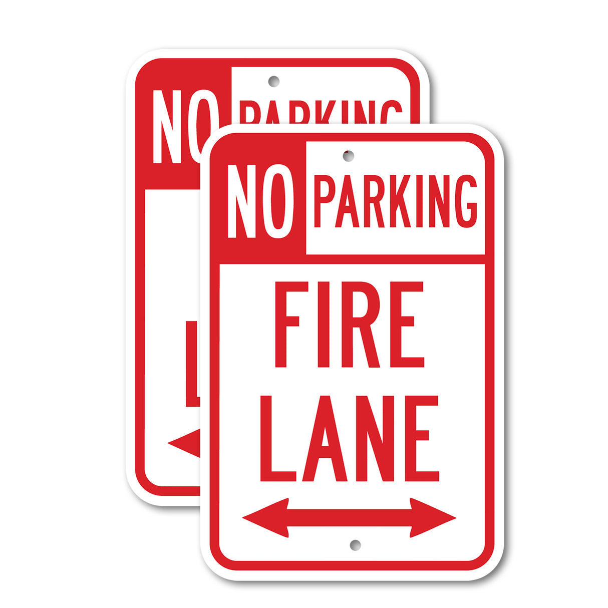 No Parking Fire Lane with double arrow 1