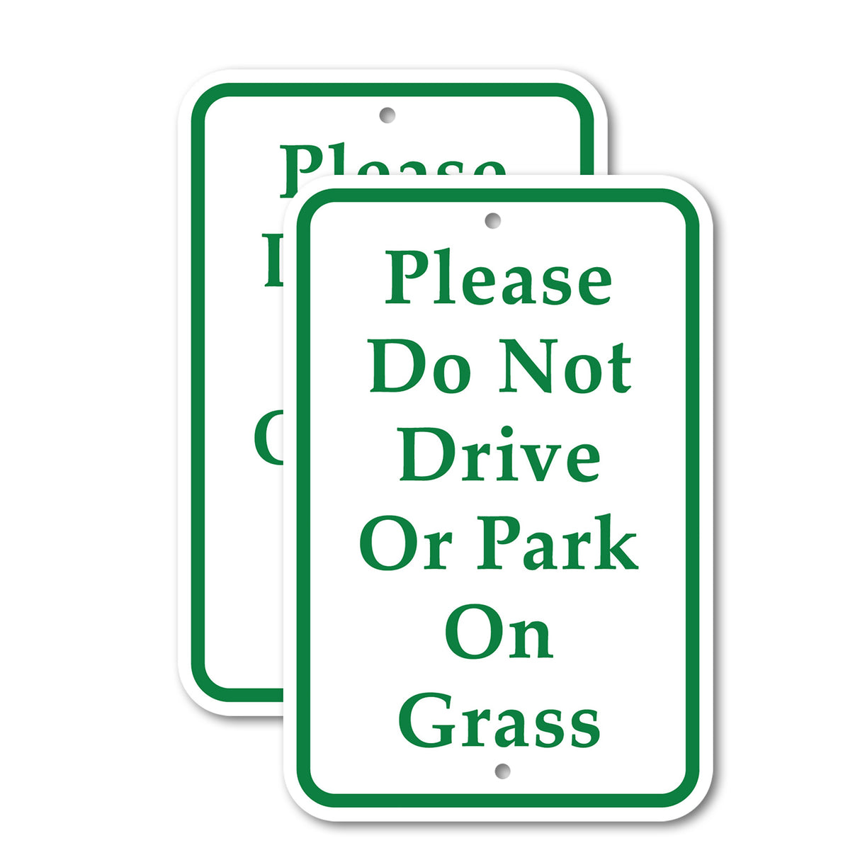 Please Do Not Drive Or Park On Grass