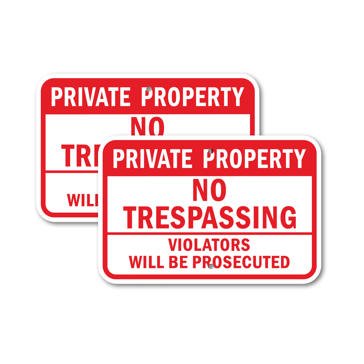 Private Property No Trespassing Violators Will