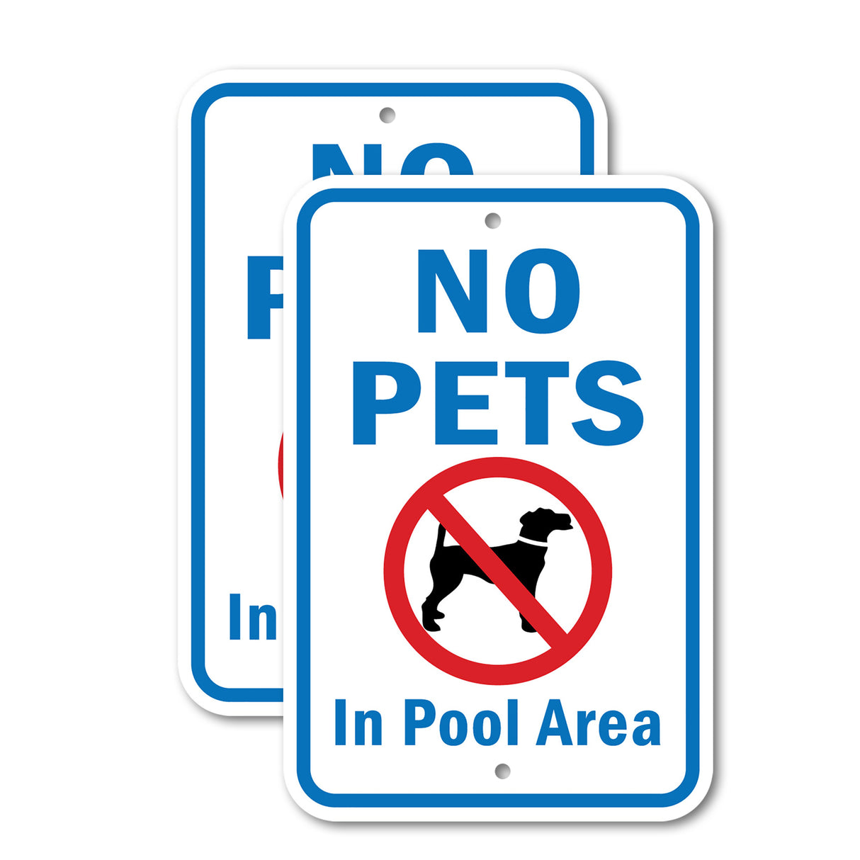 No Pets In Pool Area Rust Proof