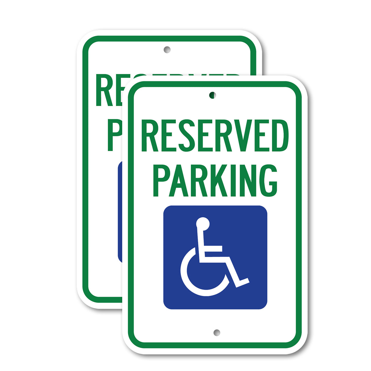 Reserved Parking with Handicapped Symbol