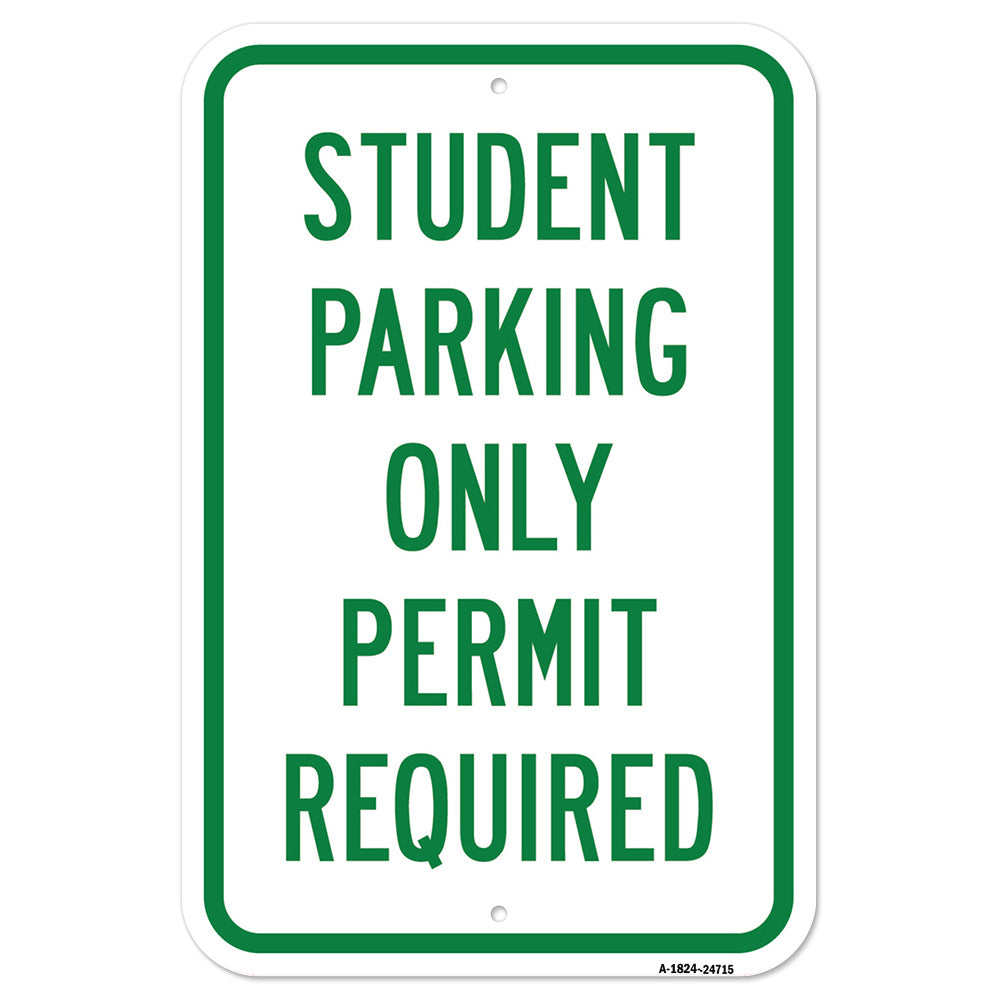 Student Parking Only Permit Required